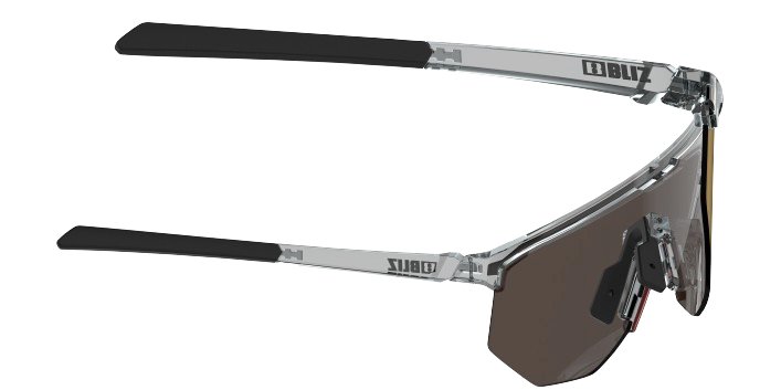 Sonnenbrille BLIZ Hero Transparent Dark Grey Frame/Brown with Red Multi Lenses