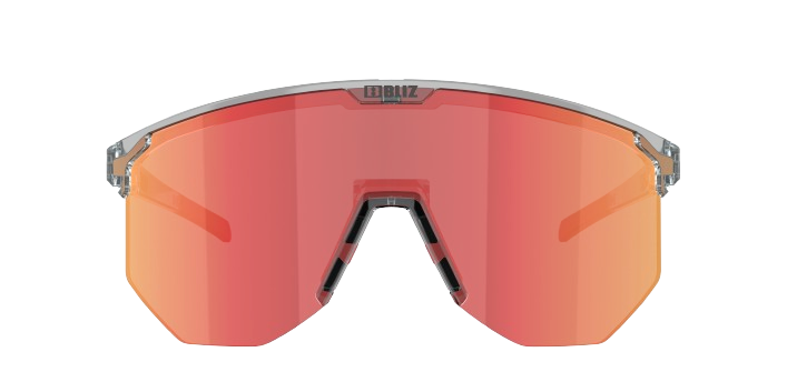 Sonnenbrille BLIZ Hero Transparent Dark Grey Frame/Brown with Red Multi Lenses