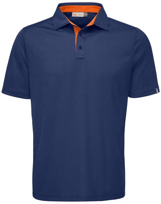 T-Shirt KJUS Men Silas Polo S/S Atlanta Blue/Orange - 2020/21