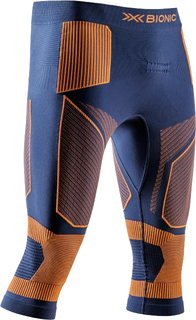 Thermounterwäsche X-Bionic Energy Accumulator Light Pants 3/4 Men Marine/Orange - 2024/25