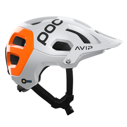 Fahrradhelm POC Tectal Race MIPS NFC Hydrogen White/Fluorescent Orange AVIP