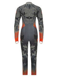 Rennanzug Ziener RCE Racesuit Black Foggy Print Orange Pop - 2024/25