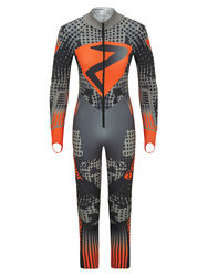 Rennanzug Ziener RCE Racesuit Black Foggy Print Orange Pop - 2024/25