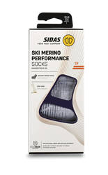 Skisocken Sidas Ski Merino Performance Light Grey/Coral 2024/25