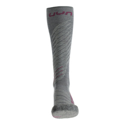 Skisocken UYN Woman Ski One Comfort Fit Grey/Purple 2024/25