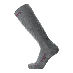 Skisocken UYN Woman Ski One Comfort Fit Grey/Purple 2024/25