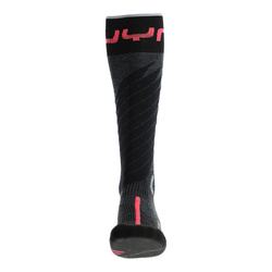 Skisocken UYN Woman Ski One Merino Anthracite/Pink - 2024/25