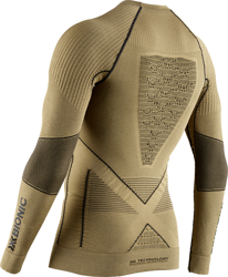 Thermounterwäsche X-BIONIC Radiactor 4.0 Shirt Round Neck LG SL Men Gold/Black - 2022/23