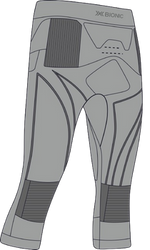 Thermal underwear X-bionic Energy Accumulator 4.0 Pants 3/4 Men Seal Grey/Light Grey - 2024/25