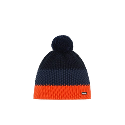 Beanie Eisbar Star Pompon MÜ Black/Dark Blue/Orange - 2025/26