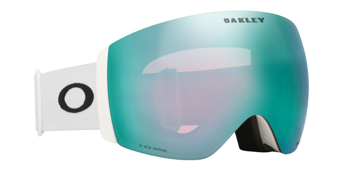 Brille Oakley Flight Deck Pro L Matte White/Prizm Snow Sapphire Iridium + Additional lens Prizm Snow Iced Iridium - 2025/26