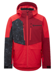 Skiing jacket Ziener Trivor Junior Padded Red Black Foggy - 2024/25