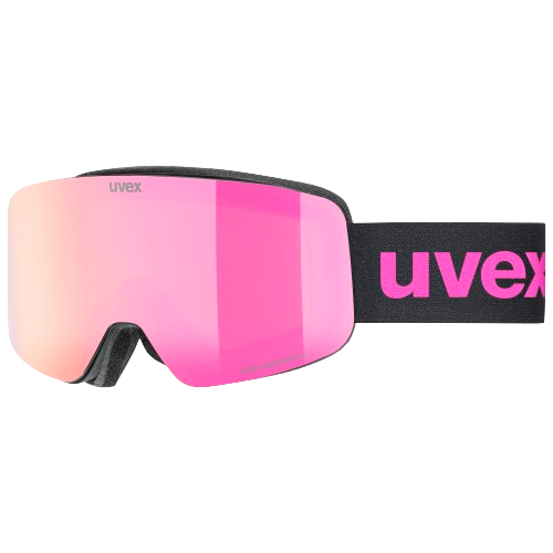 Goggles Uvex PWDR FM Black Matt/Mirror Pink - 2025/26