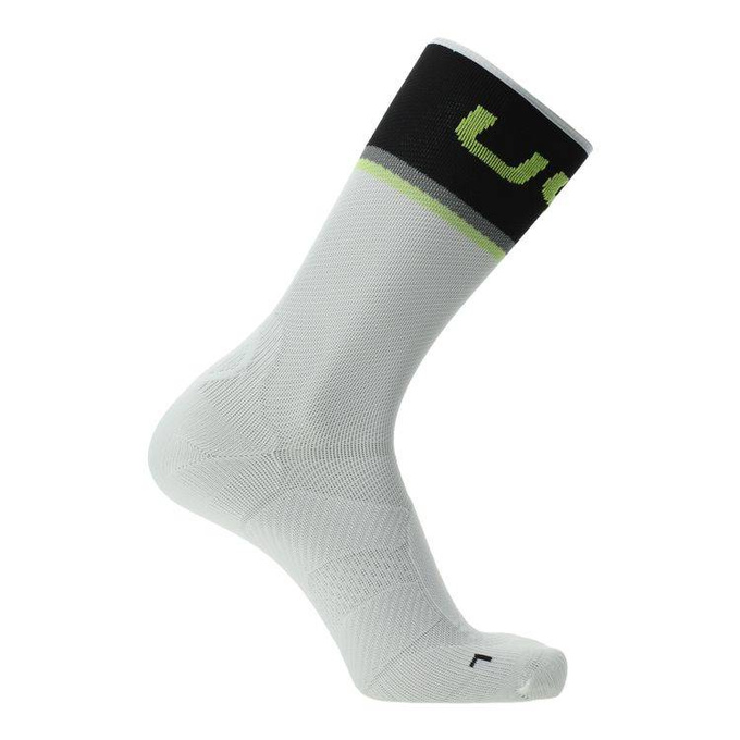 Radsocken UYN Man Cycling One Light White/Black