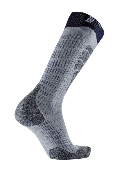Skisocken Sidas Ski Merino Grey/Orange