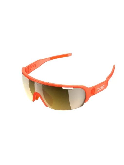 Sonnenbrille POC DO Half Blade Fluorescent Orange Translucent - Violet/Gold Mirror - 2024/25