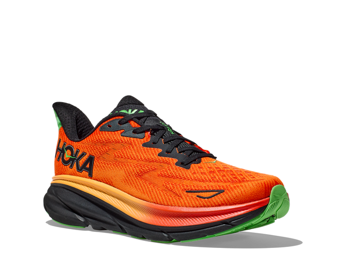 Man Schuhe Hoka Clifton 9 Flame/Vibrant Orange