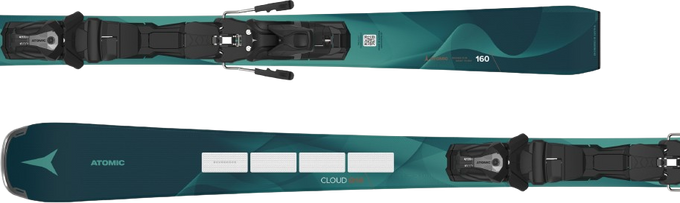 Ski Atomic Cloud Q14 Revoshock S + MI 12 GW Black/Smoke - 2025/26