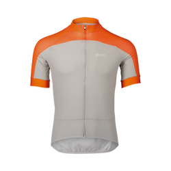 POC M's Essential Road Logo Jersey Zink Orange/Granite Grey - 2024