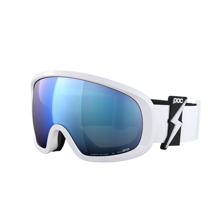 Skibrille POC Fovea Mid Blixten White/Partly Sunny Blue - 2025/26