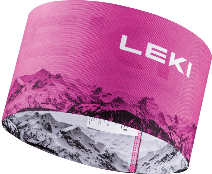 Stirnband LEKI XC Headband neonpink-white - 2023