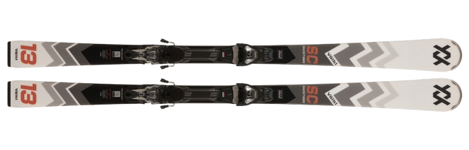 Skis Volkl Racetiger SC White + vMotion 11 GW Black - 2024/25