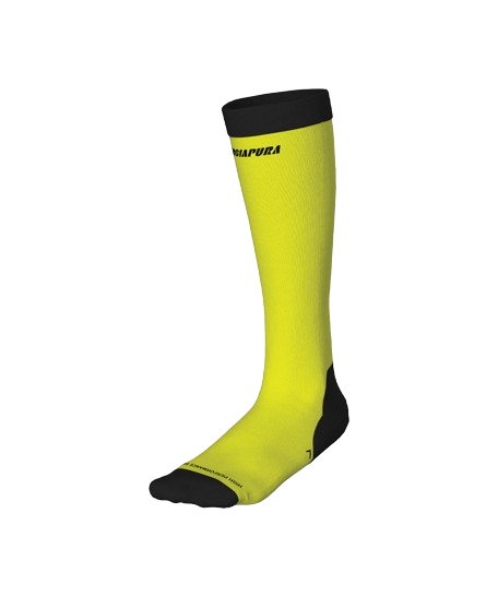 Ski socks Energiapura HP Silk Socks Fluo Yellow/Black - 2024/25