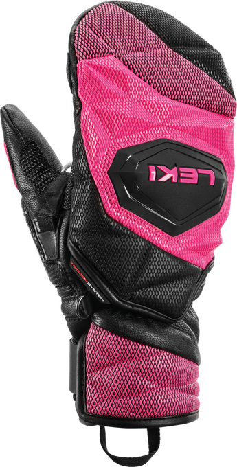 Gloves LEKI WCR Venom 3D Junior Mitt Pink - 2025/26