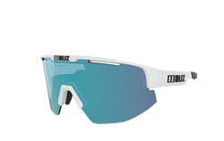 Sunglasses BLIZ Matrix Nano Photochromic Matt White/Brown Blue