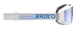 Brille Briko Vulcano Mask Italia White/Science Blue - 2024/25