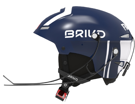 Helm Briko Slalom EPP France Shiny Tangaroa Blue/White - 2023/24