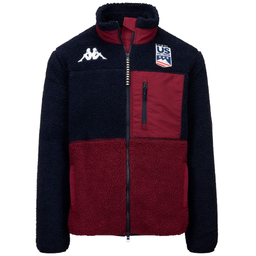 Hoodie Kappa 3CENTO 326 US Blue Baritone/Red Pomegranate - 2025/26