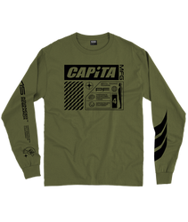 Long Sleeve Shirt Capita Mental Long Sleeve Tee Olive Drab - 2024/25