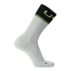 Cycling Socks UYN Man Cycling One Light White/Black