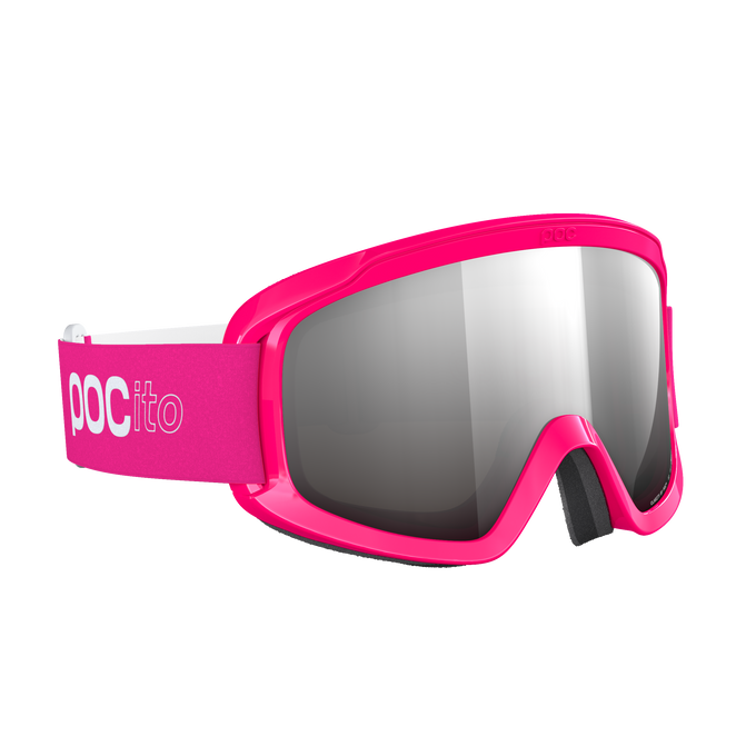 Goggles POC POCito Opsin Fluorescent Pink/Partly Sunny Silver - 2025/26