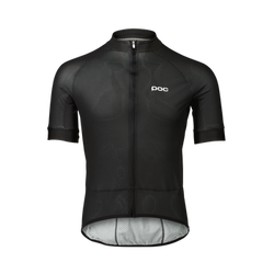 POC M's Essential Road Logo Jersey  Uranium Black/Hydrogen White - 2024