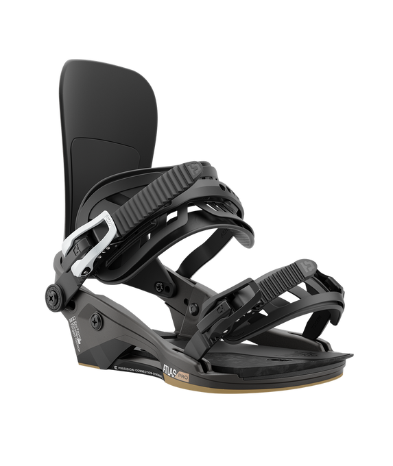 Snowboard Bindings Union Atlas Pro Metalic Black - 2024/25