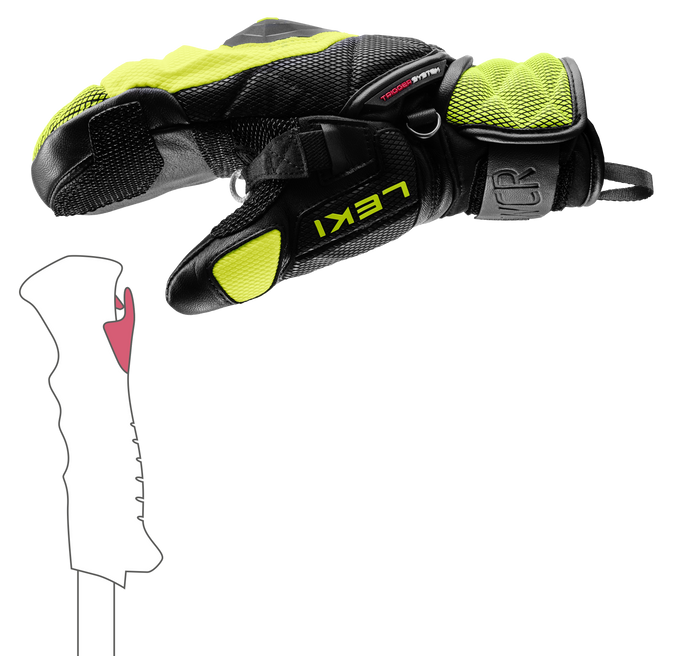 Gloves LEKI WCR Venom 3D Junior Mitt - 2025/26