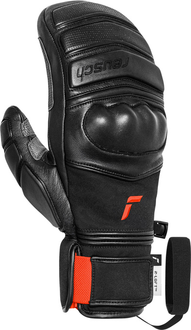 Gloves Reusch World Champ Mitten Black/Fluo Red - 2025/26