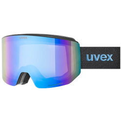 Goggles Uvex lace ATTRACT FM Black Matt/Mirror Blue + spare lens - 2025/26