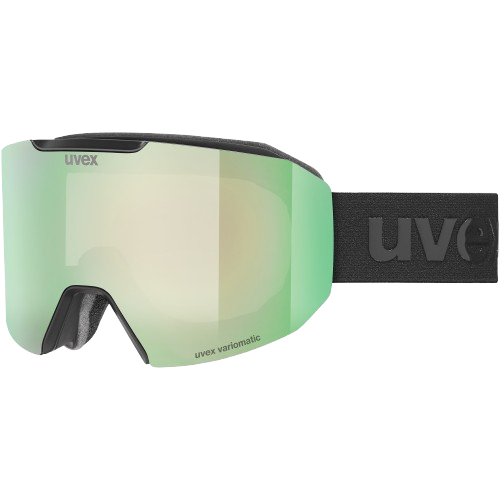 Brille Uvex Evidnt ATTRACT V Black Matt/Mirror Green + spare lens - 2025/26