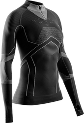 Thermal underwear X-bionic Energy Accumulator Light Shirt LS 1/2 Zip WMN Black/Light Grey - 2024/25