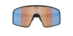 Sunglasses BLIZ P001 Matte Black Frame / Coral/Orange Mirror Blue Lenses