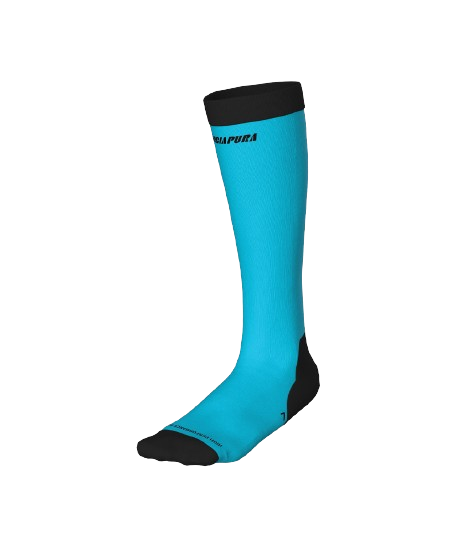 Ski socks Energiapura HP Silk Socks Fluo Turquise/Black - 2025/26