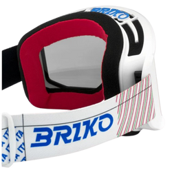 Googles Briko Vulcano Mask Italia White/Science Blue - 2025/26