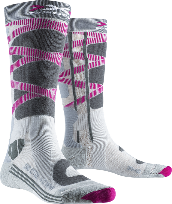 Skisocken X-socks Ski Control 4.0 WMN Grey Melange/Charcoal - 2024/25