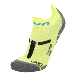 Laufsocken UYN Man Run 2IN Socks Yellow Fluo/Black