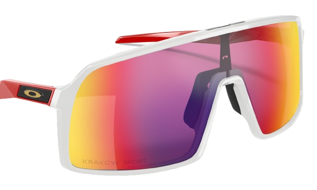 Sunglasses Oakley Sutro Custom Polished White Frame / Prizm Road Iridium Lenses