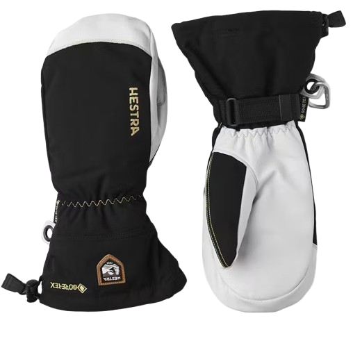 Gloves Hestra Army Leather Gore-Tex Mitt Black/Natural Grey - 2025/26