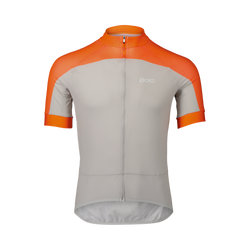 POC M's Essential Road Logo Jersey Zink Orange/Granite Grey - 2024